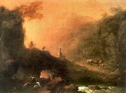Franciszek Ksawery Lampi Romantic scenery painting